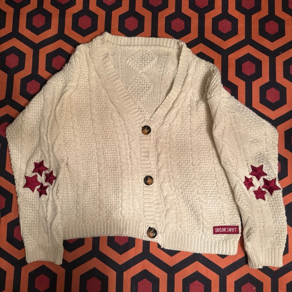 Authentic Official Red Taylor Swift Cardigan Sweater Size M/L